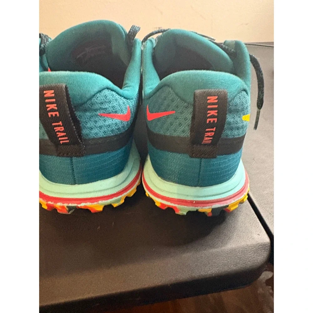 Nike Air Zoom Wildhorse Trail Running Shoes Teal Black Yellow Mens Sneakers